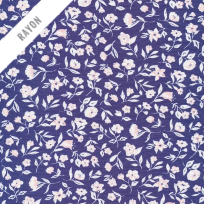 Rayons 2020 by Cassidy Demkov - Blossom Rayon Fabric | par 1/2 mètre