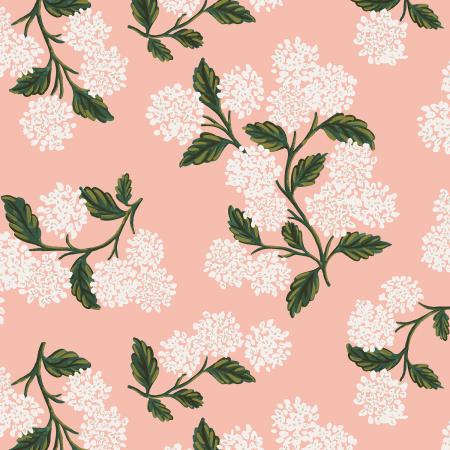 Meadow - Hydrangea - Blush Rayon fabric | par 1/2 mètre