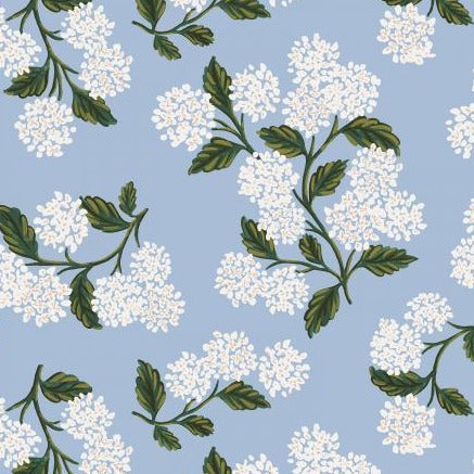 Meadow - Hydrangea - Light Blue Rayon fabric | par 1/2 mètre